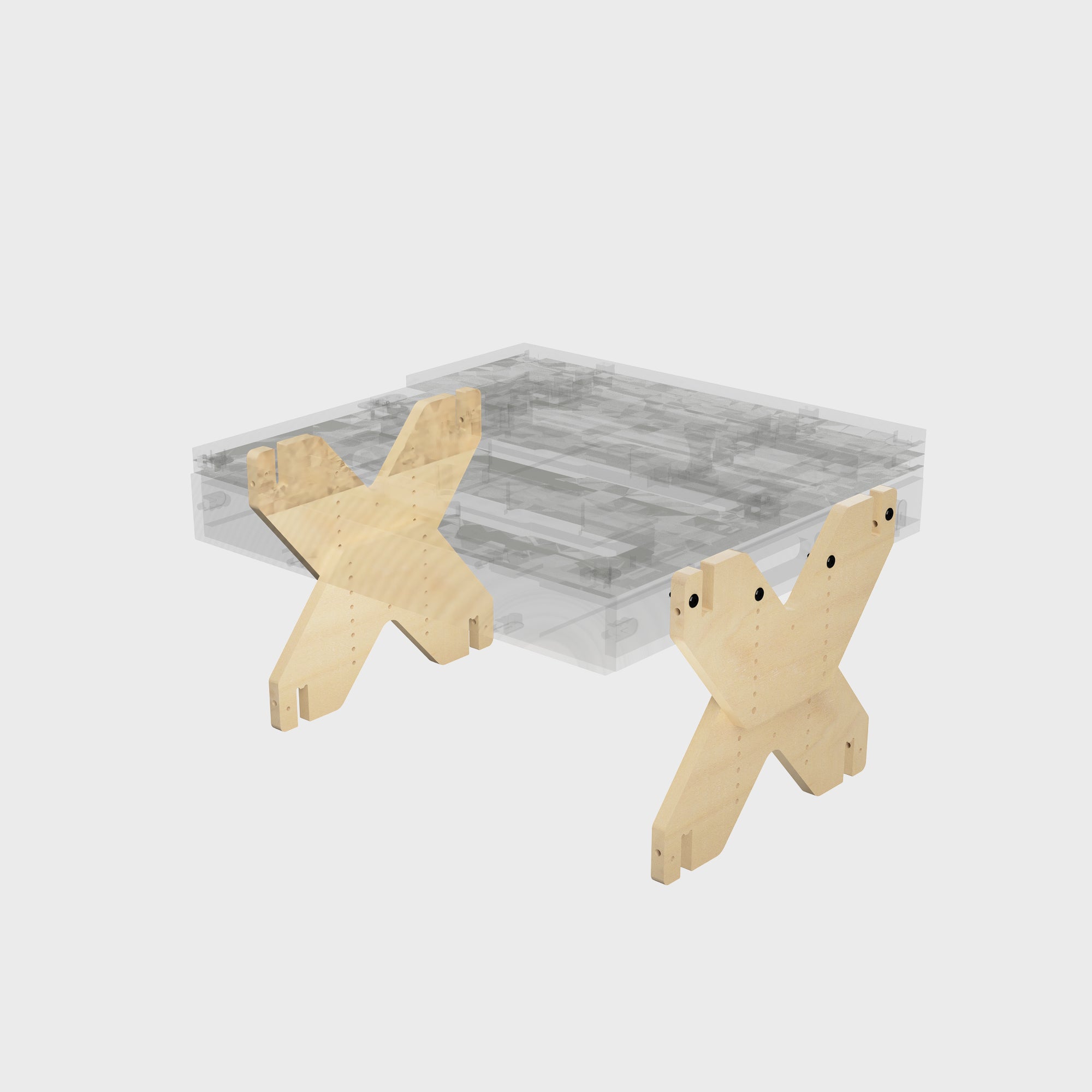 PIE PARA BOXIO RACK I Pie regulable en altura