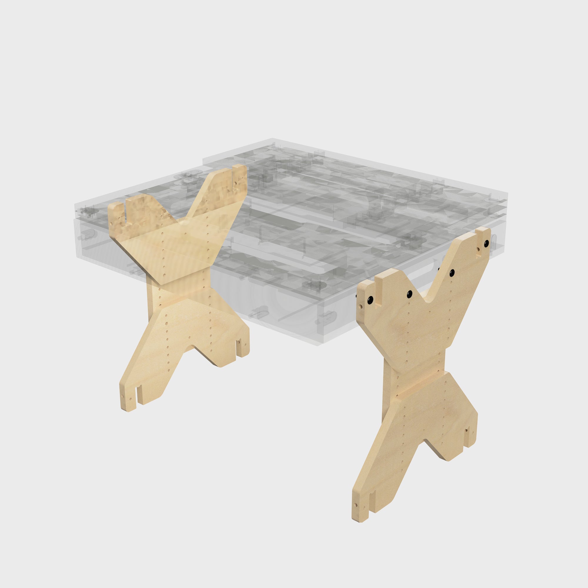 PIE PARA BOXIO RACK I Pie regulable en altura