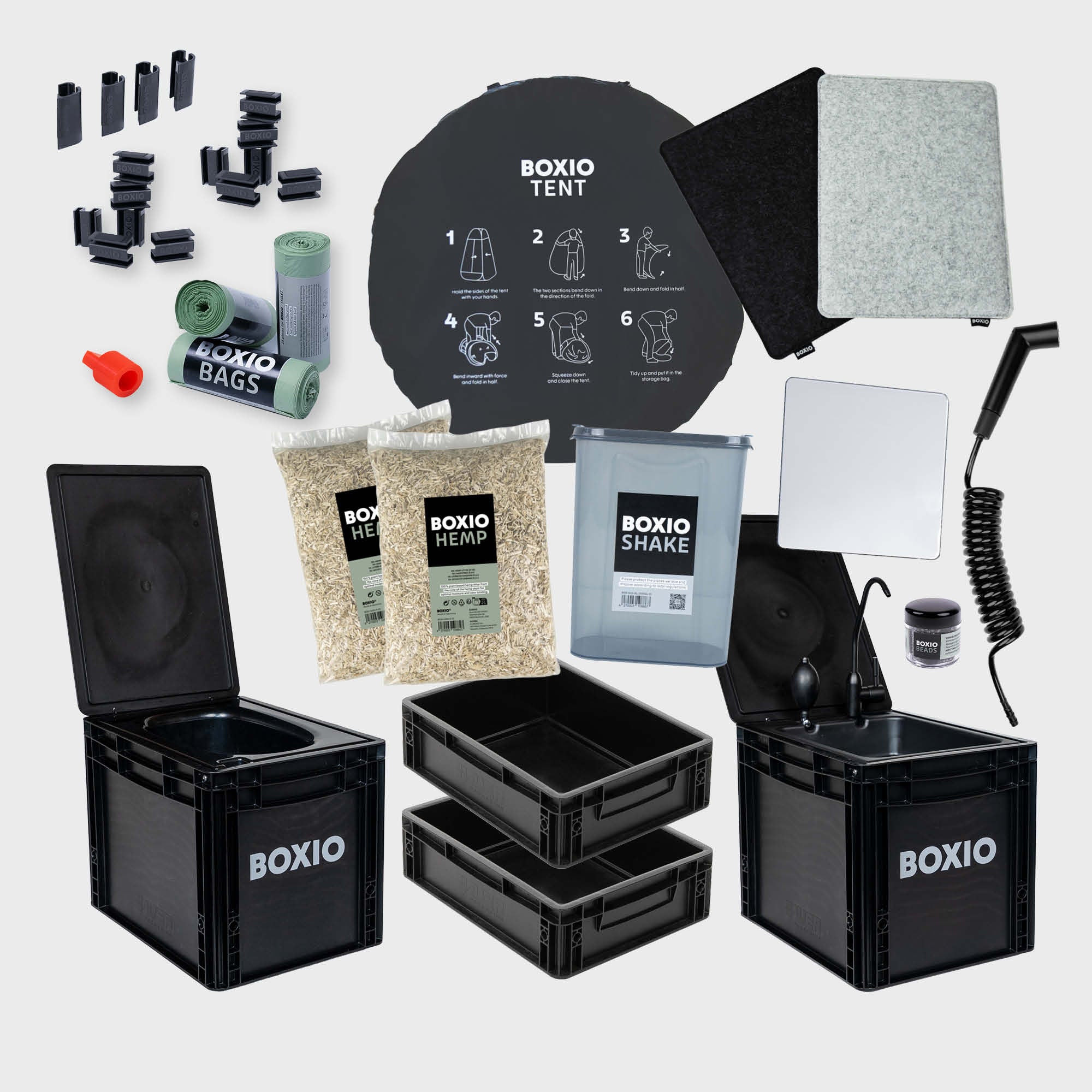 BOXIO SANITARY PLUS XL | Baño portátil con TENT