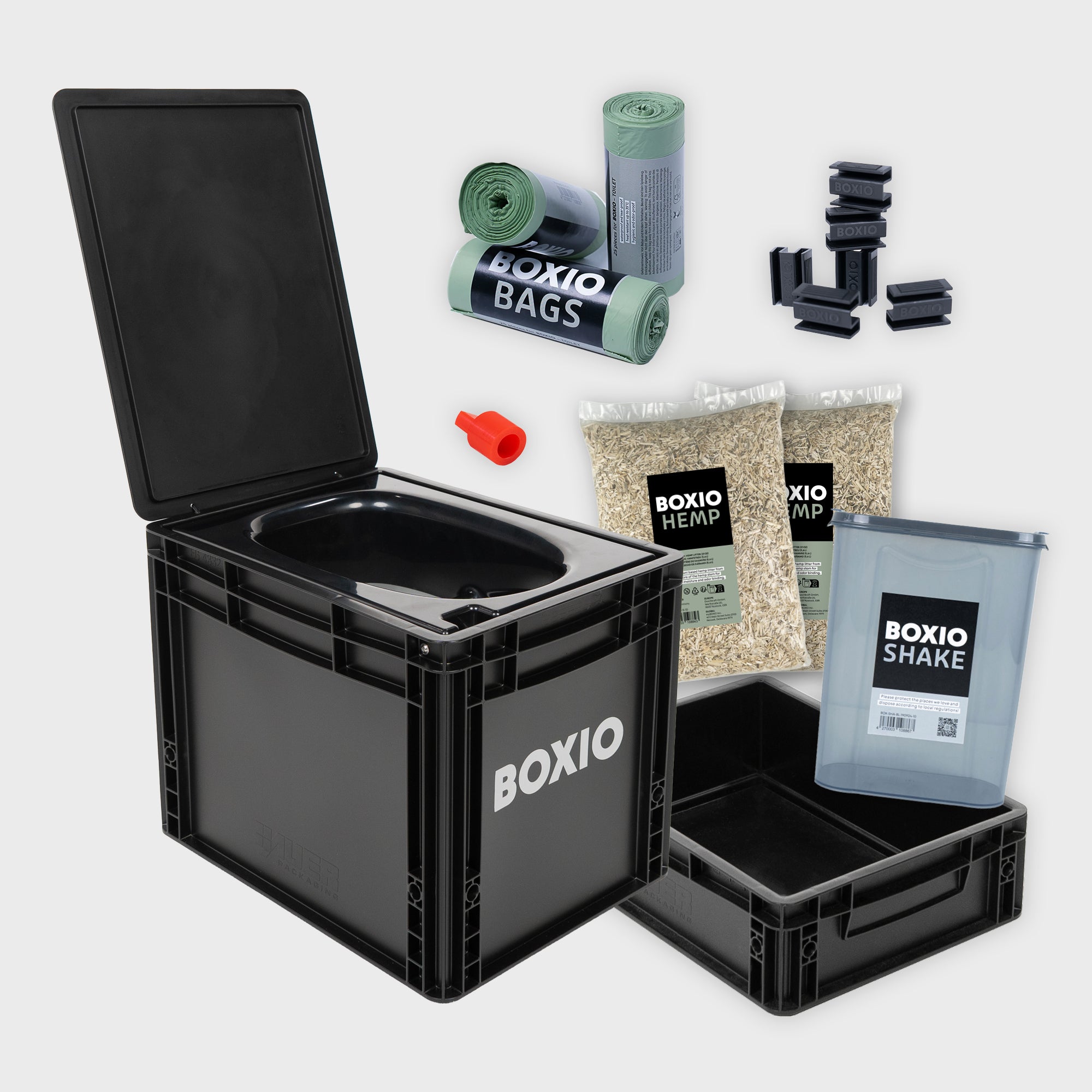 BOXIO TOILET XL Max+ I: kit completo de inodoro de separación