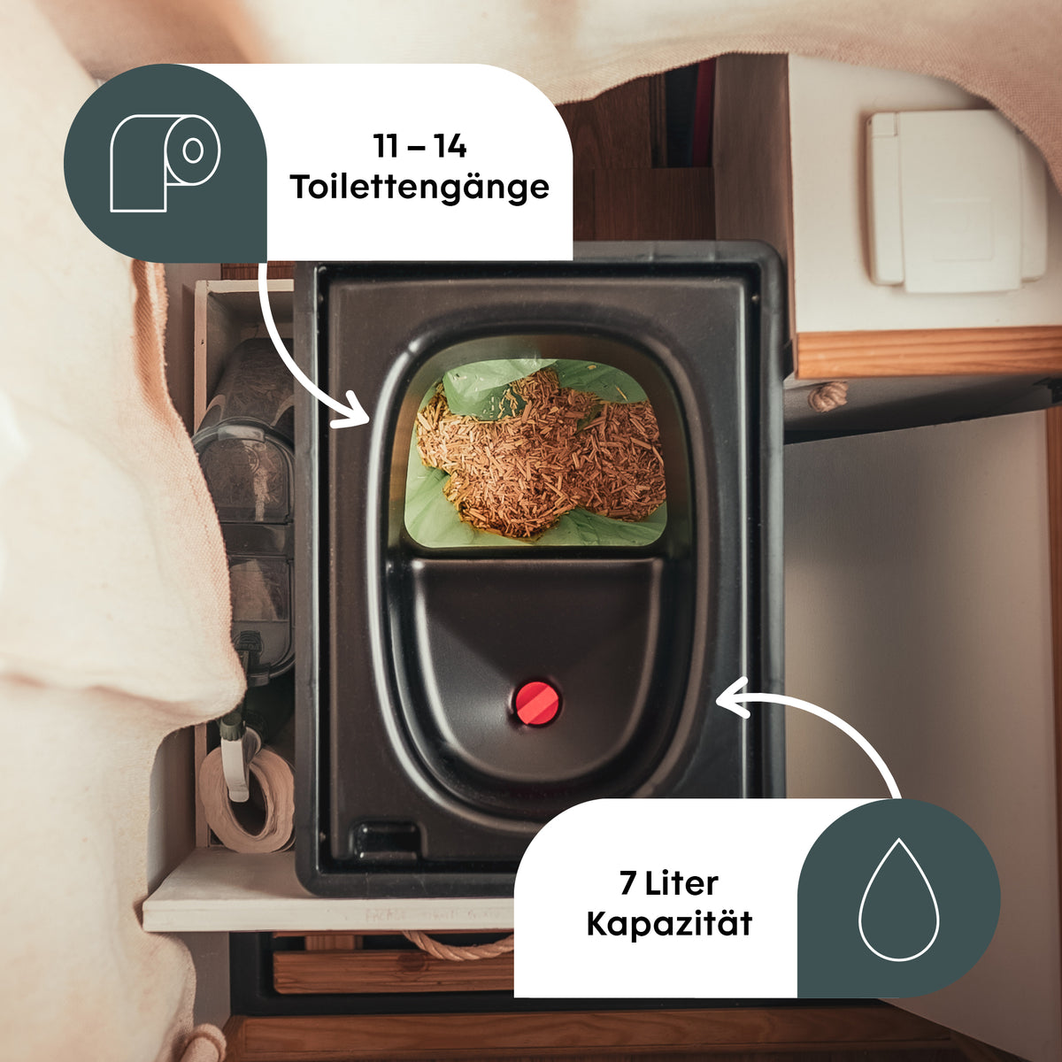 BOXIO TOILET XL Max+ I Separating Toilet Complete Set