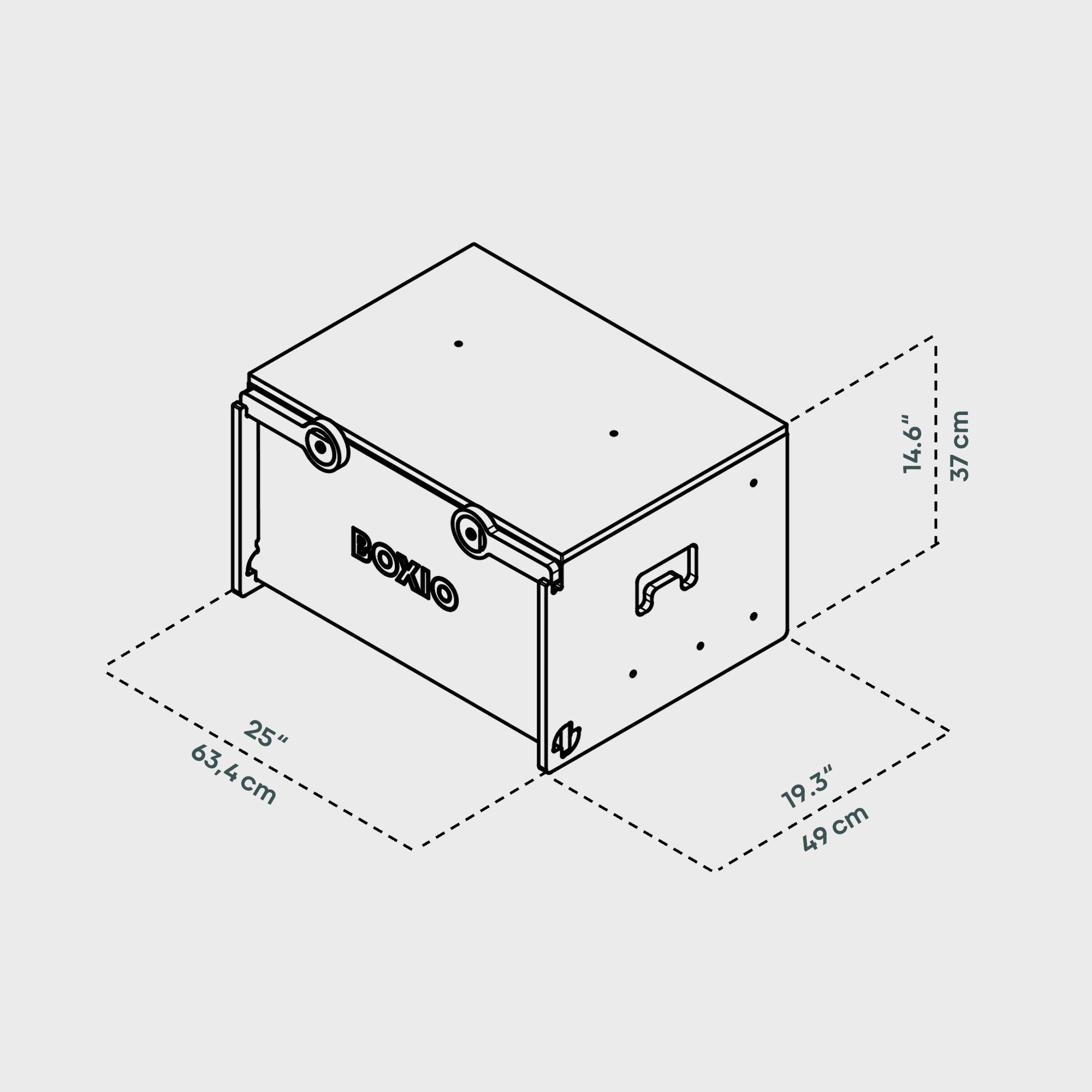 BOXIO RACK BOX S I Caja modular para camping
