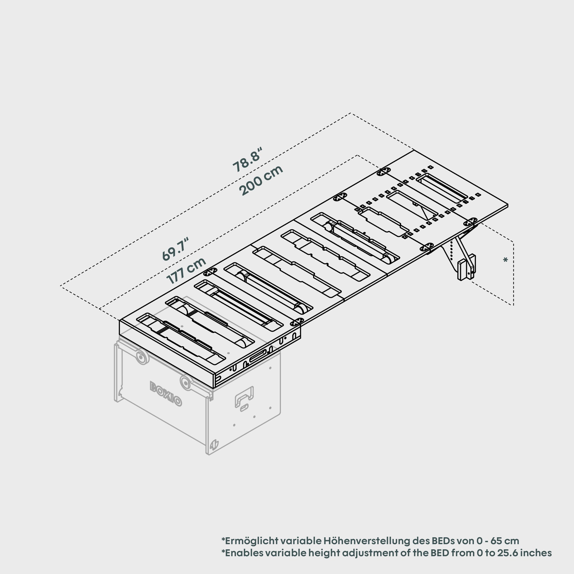 BOXIO RACK BED L I Camping bed