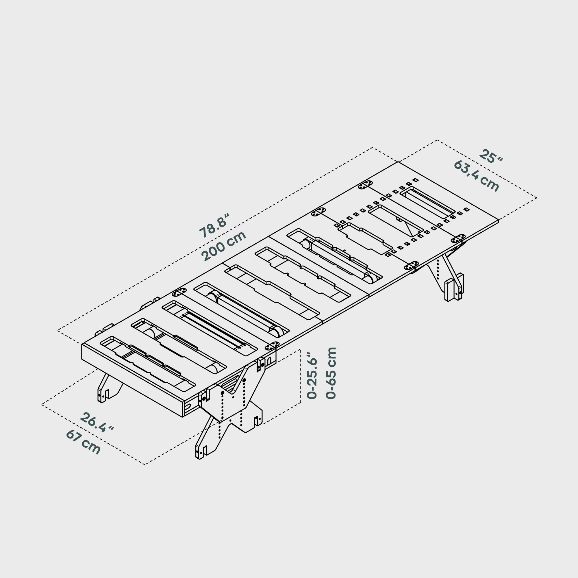 BOXIO RACK BED S I Mueble cama camper modular - Minifurgo