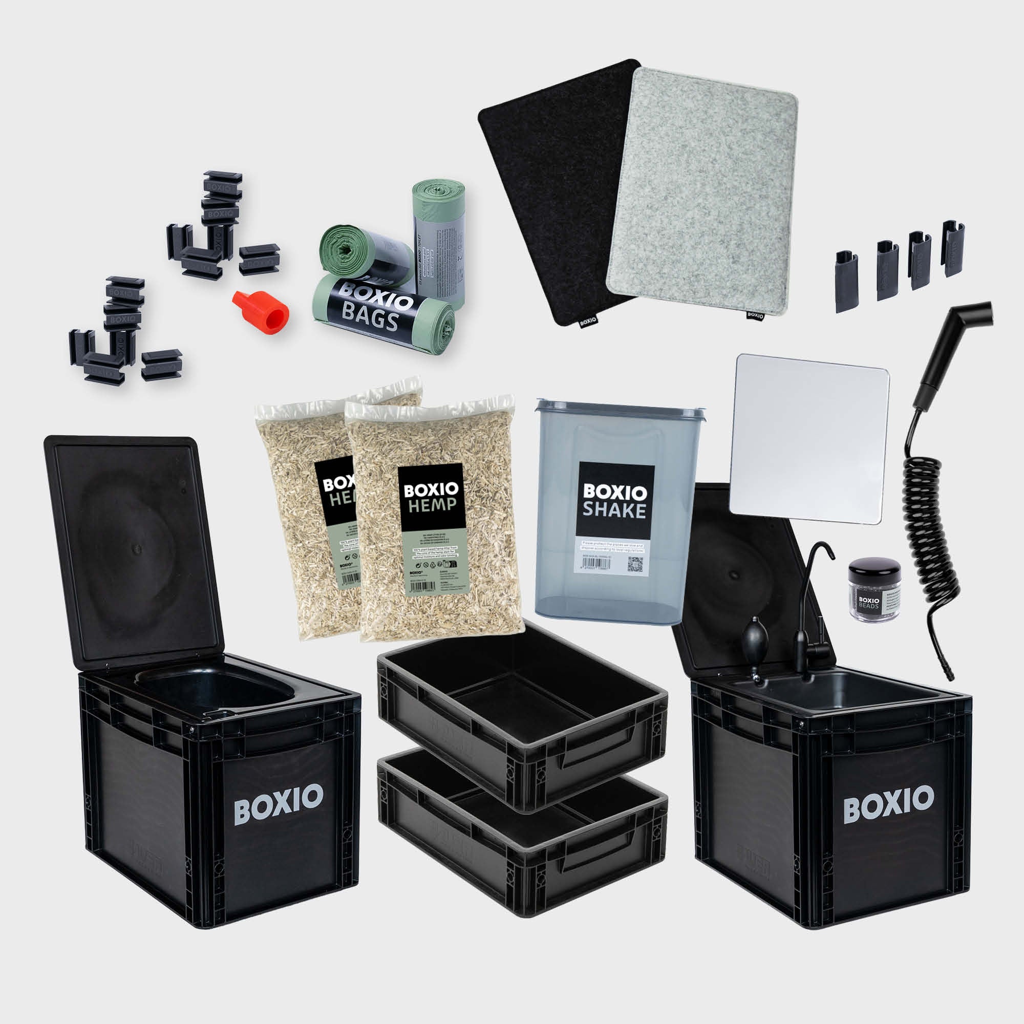 BOXIO SANITARY XL | Baño móvil con mayor comodidad