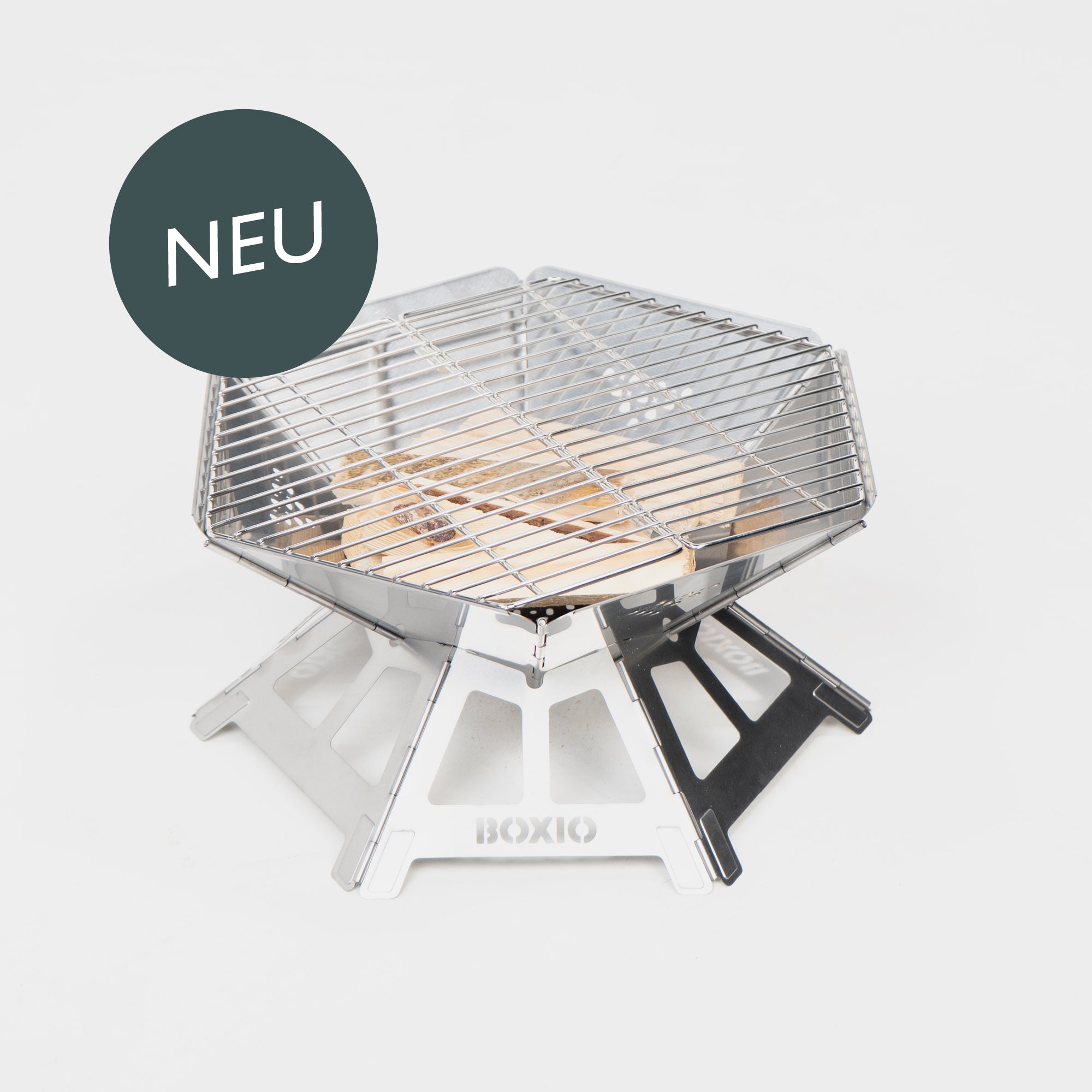 BOXIO FIRE I Recipiente para el fuego con parrilla