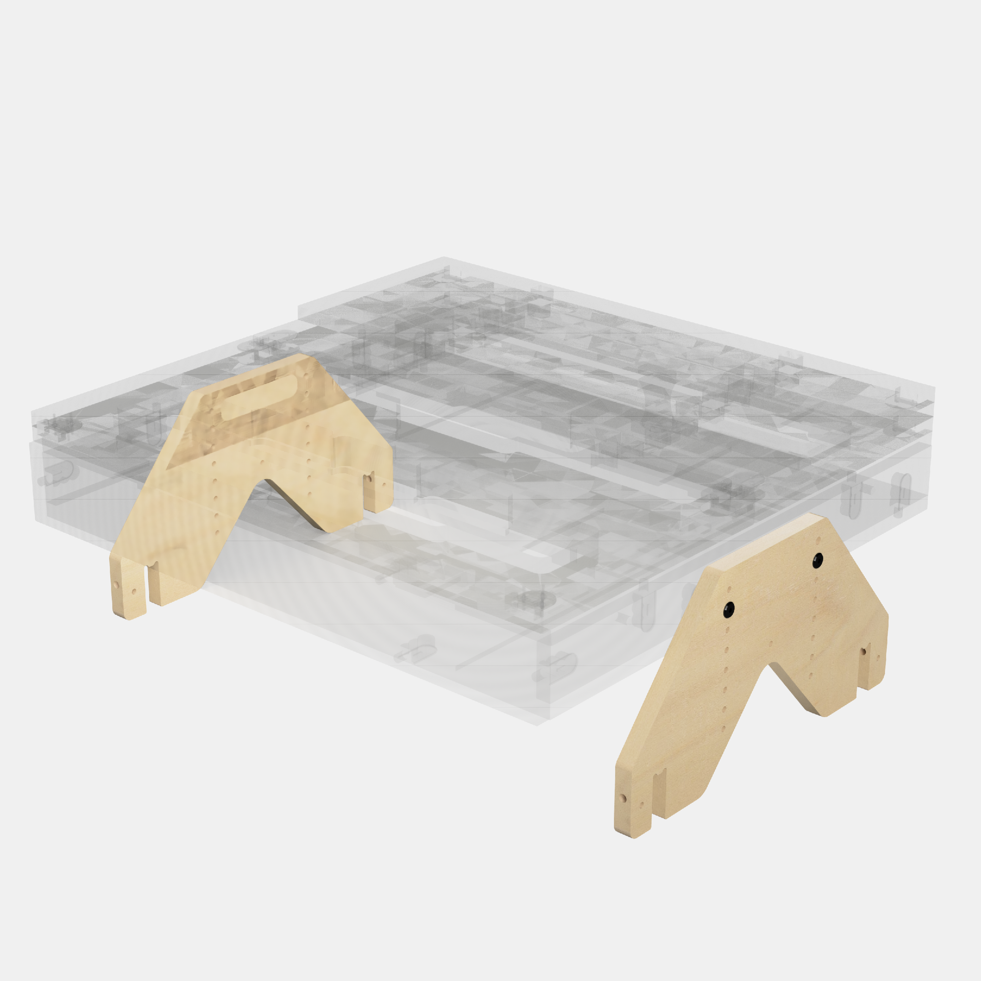 PIE PARA BOXIO RACK I Pie regulable en altura